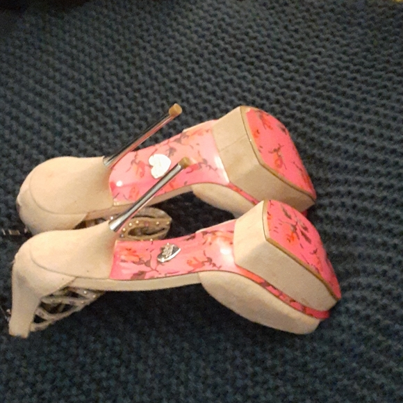 BETSY Johnstone size 10 leather platform shoes - Picture 3 of 10